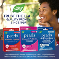 Thumbnail for Nature's Way Women's Probiotic Pearls, Supports Vaginal and Digestive Health*, 1 Billion Live Cultures, Protects Against Occasional Bloating & Constipation*, Easy-to-Swallow Softgels, 30 Count