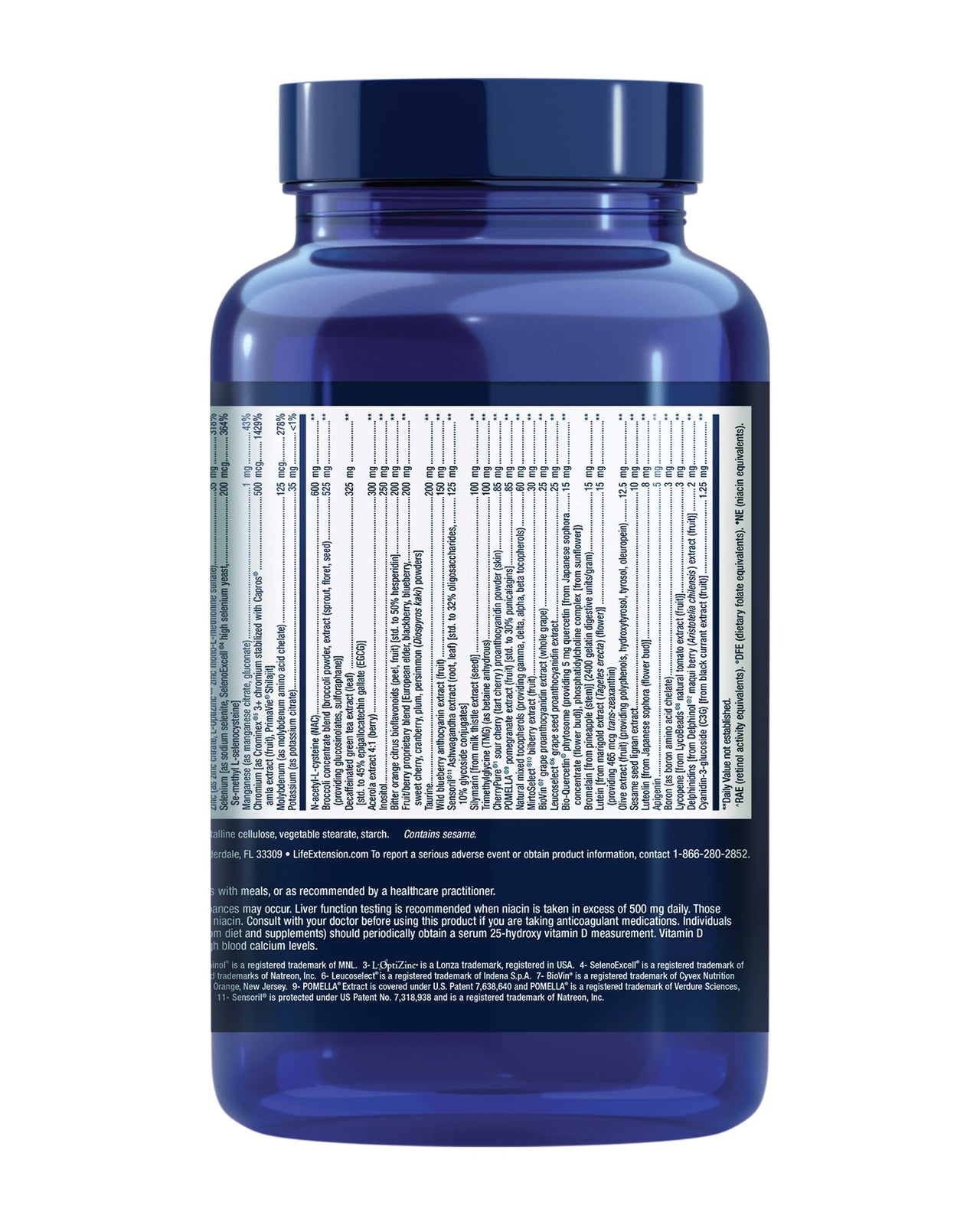 Life Extension Mix™ Capsules Without Copper, high Potency, Advanced Vitamin, Mineral, Fruit & Vegetable Formula, Vitamin B, C, D, E, for Whole-Body Health, Healthy Aging, Gluten-Free, 360 Capsules
