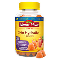 Thumbnail for Nature Made Skin Hydration Gummies Plus Plant-Sourced Ceramides, Support Healthy Skin As You Age, with Biotin & Vitamin C, 50 Gummies, 25 Day Supply