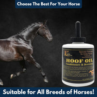 Thumbnail for E3 Hoof Conditioner & Dressing Oil 32 oz, Expert Formula for Nourishing & Protecting Horse Hooves, Deep Conditioning for Elasticity, Enhances Shine, Protective Barrier, Easy Application