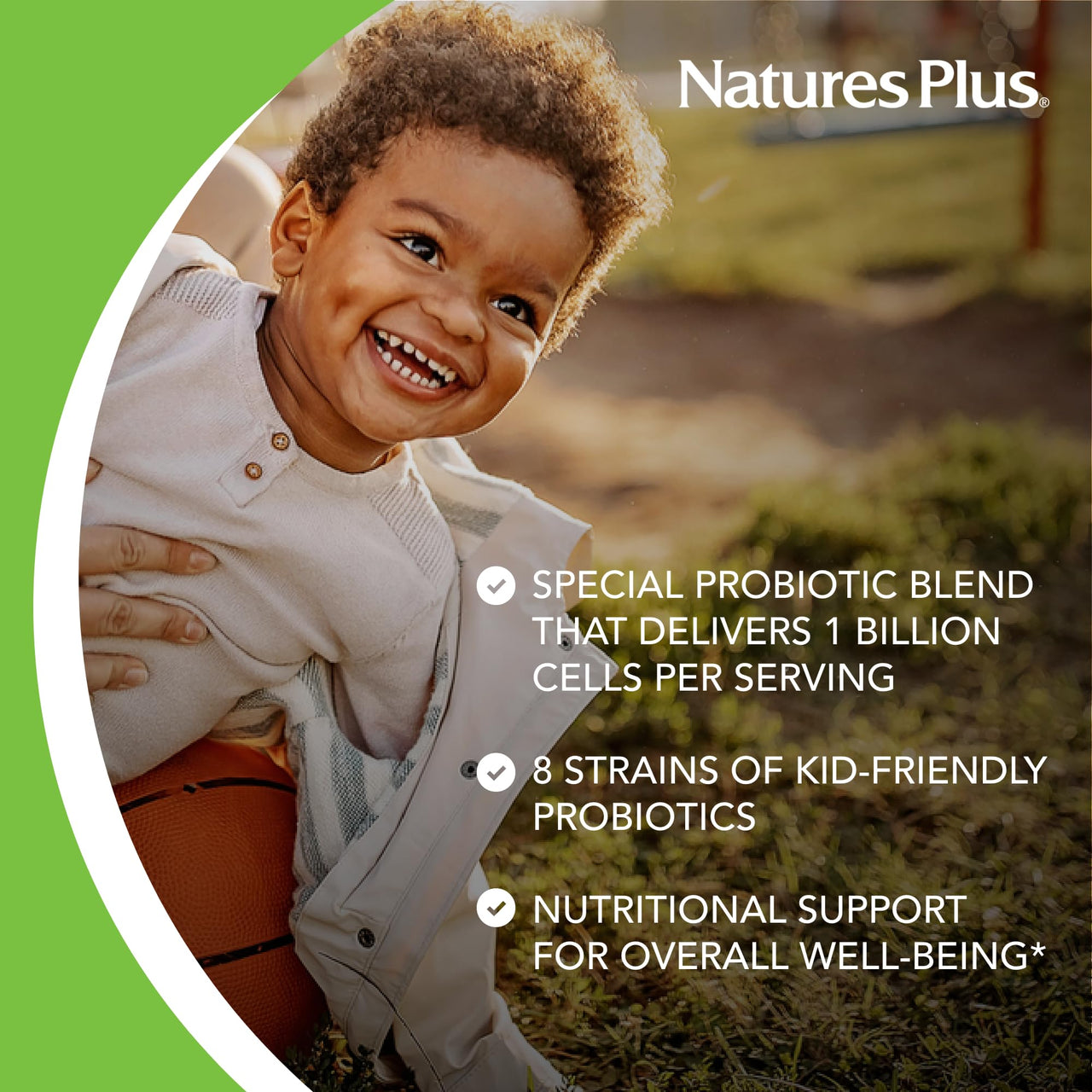 NaturesPlus Animal Parade AcidophiKidz, Berry Flavor - 90 Chewable, Animal-Shaped Tablets - with Probiotics, FOS & Grape Seed - 90 Total Servings