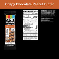 Thumbnail for KIND Protein MAX Crispy Chocolate Peanut Butter Snack Bars, 20g of Protein, Keto Friendly, 1g of Sugar Per Bar, Gluten Free, 12 Count Box