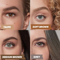 Thumbnail for Kosas Brow Pop - Longwear Eyebrow Makeup, Dual-Sided Defining Pencil with Castor Oil for Soft, Natural Look of Real Hair - Soft Brown