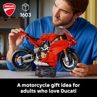 Thumbnail for LEGO Technic Ducati Panigale V4 S Motorcycle Toy - Building Set for Adults, Men & Women, Ages 18+ - Gift for Birthdays - 42202