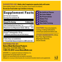 Thumbnail for Nature Made Magnesium + Ashwagandha Capsules, Stress Relief and Sleep Support, Magnesium 300 mg and Ashwagandha Supplements, 60 Capsules, 30 Day Supply
