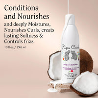 Thumbnail for Rizos Curls Deep Conditioner, Strengthens & Moisturizes Hair while Controlling Frizz, Add Softness and Manageability with Coconut Oil, Sunflower Oil & Shea Butter, 10 oz