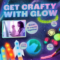 Thumbnail for neon nights 2-IN-1 Glow In The Dark Acrylic Paint Set Glows in the Dark & under UV Blacklight - Set of 8 Self-Luminous Neon Paints for Halloween - German Premium Quality - 8 x 20 ml /