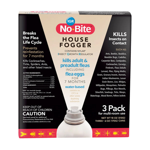 Durvet 011-1131 No Bite IGR House Fogger (3 Pack), 6 oz