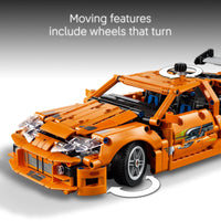 Thumbnail for LEGO Technic Fast and Furious Toyota Supra MK4 Building Kit- Toy Car for Kids, Boys, and Girls, Ages 9+ - Creative Gift for Fast and Furious Car Fans - Realistic Engineering Details - 42204