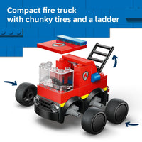 Thumbnail for LEGO City Rides – Fire Truck Building Toy for Kids - Emergency Pretend Play for Boys & Girls, Ages 5+ - Toy Truck W/Raisable Ladder & Firefighter Junior Minifigure - Gift Idea for Birthdays - 60482