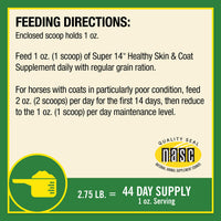 Thumbnail for Farnam Super 14 Healthy Skin & Coat Supplement for Horses, Keeps Coats Shiny & Gleaming Year-Round 2.75 Pound, 44 Day Supply