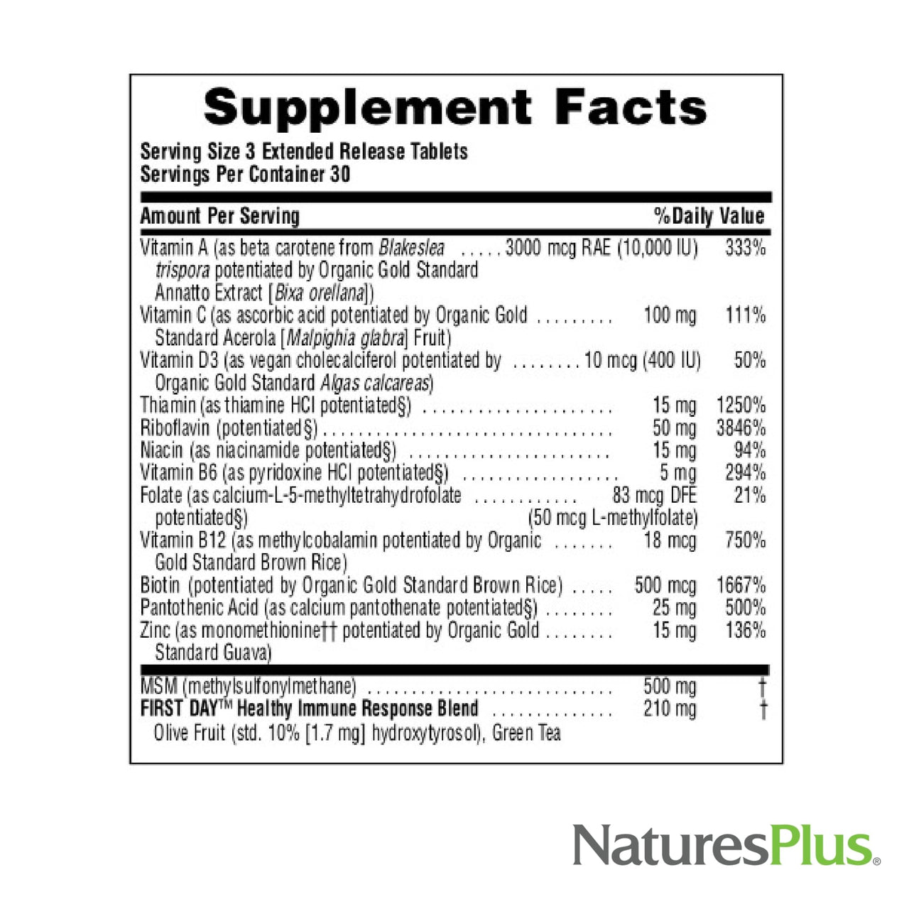 NaturesPlus AgeLoss Hair Support - 90 Extended Release Tablets - Gluten-Free - 30 Servings