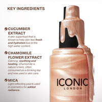 Thumbnail for ICONIC LONDON Prep-Set-Glow | Hydrating + Setting + Glowing Spray, 3-in-1 Formula for a Dewy, Radiant Finish, Cruelty-Free, Vegan Makeup, 4.22 Fl oz