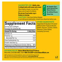 Thumbnail for Nature Made Magnesium Citrate 250 mg per serving, Magnesium Supplements for Men and Women, Support for Muscle, Nerve, Bone and Heart, 120 Softgels, 60 Day Supply