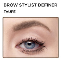 Thumbnail for L'Oreal Paris Makeup Brow Stylist Definer Waterproof Eyebrow Pencil, Ultra-Fine Mechanical Pencil, Draws Tiny Brow Hairs and Fills in Sparse Areas and Gaps, Taupe, 0.003 Oz