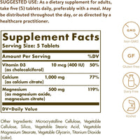 Thumbnail for Solgar, Calcium Magnesium with Vitamin D3 Tablets