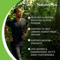 Thumbnail for NaturesPlus Organic Pumpkin Seed Protein Powder - 1.1 lb - Plant-Based Drink - Supports Muscle Strength & Recovery - Non-GMO, Allergen Free, Gluten Free, Vegan - No Added Sugar - 15 Servings