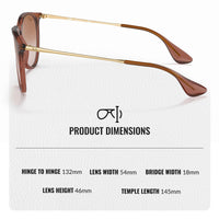 Thumbnail for Ray-Ban RB4171 ERIKA Classic Phantos Shape Sunglasses With Eyewear Kit Bundle - High Bridge Fit - Ideal Formal and Casual Wear Retro Sunglasses