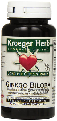 Thumbnail for Kroeger Herb Ginkgo Biloba - 90 Vegetarian Capsules