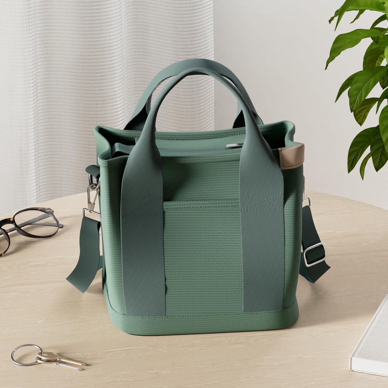 Small Tote Bag with Zipper Tote Bag for Women Canvas Crossbody Bag Shoulder Bag Satchel Hobo Bag Messenger Bag 2024