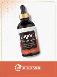 Thumbnail for Carlyle Lugols Iodine 2 Percent | 4 fl oz (Pack of 1) | Potassium Iodide and Iodine Solution 2% Liquid Drops