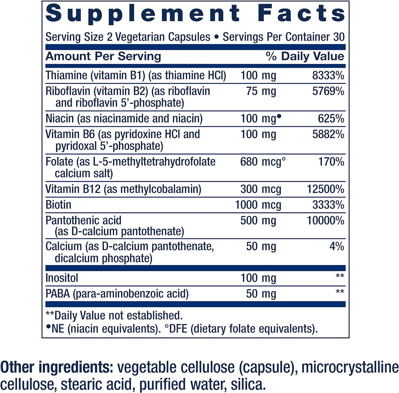 Life Extension Bioactive Complete B-Complex Vegetarian Capsules