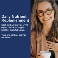 Thumbnail for Carlson - Co-Q10, Co-Enzyme Q10, 100 mg, Energy Production & Heart Function, 200 Softgels