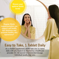 Thumbnail for 21st Century Biotin Tablets, 10,000 mcg, Unflavored 120 Count