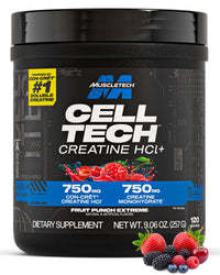 Thumbnail for MuscleTech Cell-Tech Creactor - Creatine HCl Formula - Muscle Builder for Men & Women - Creatine HCl + Free-Acid Creatine Supplements - Fruit Punch Extreme, 120 Servings