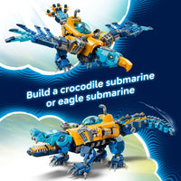 Thumbnail for LEGO DREAMZzz Crocodile Submarine Building Toy for Boys & Girls - Pretend Play Set for Kids, Ages 8+, W/2 Build Options - Includes 3 Minifigures & Treasure Creature - Gift Idea for Birthdays - 71512