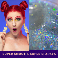 Thumbnail for UNICORN SNOT Holographic Face Glitter & Body Glitter Gel | Hair Glitter, Vegan & Cruelty Free, 1.7 oz Silver Glitter (Disco)