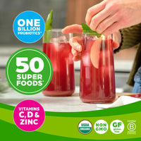 Thumbnail for Orgain Organic Greens + 50 Superfoods Immunity Up! Powder, Honeycrisp Apple - Immune Support, Probiotics, Vitamin C, D & Zinc, Apple Cider Vinegar, Ashwagandha, Cordyceps & Reishi Mushrooms - 0.62lb
