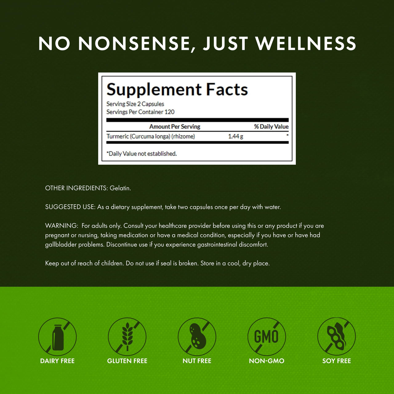 Swanson Turmeric Antioxidant, Joint Health, Cardiovascular, Liver Detox, Mood and Memory Support Supplement Curcuma Longa (Rhizome) 720 mg, 240 Capsules, 120 Servings, 1.44 Grams per Serving