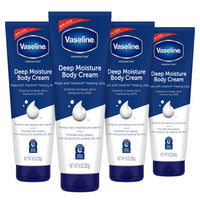 Thumbnail for Vaseline Intensive Care Body Cream Deep Moisture 4 pk with Healing Petroleum Jelly & Vitamin E Rich & Smooth for Dry Skin 9 oz