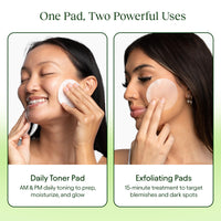 Thumbnail for JiYu Toning Polish Pads - Korean Skincare for Dark Spots, Wrinkles & Dull Skin - Hydrating Facial Treatment with Snail Mucin, Niacinamide, Peptides & Centella - 100 Count