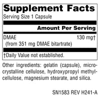Thumbnail for Source Naturals DMAE, Dimethylaminoethanol Bitartrate - Supports Mental Concentration - 200 Capsules