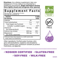 Thumbnail for Bluebonnet Nutrition Liquid Calcium Citrate, Magnesium, Vitamin D3, Bone Health, Gluten Free, Soy Free, Milk Free, Kosher, 16 fl oz, 32 Servings, Mixed Berry Flavor