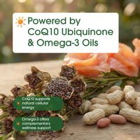Thumbnail for NatureBell CoQ10 400mg with Omega-3-240 Capsules - Antioxidant Supplement for Heart & Energy Health Support - Supports Cellular Energy* - Extra Strength Coenzyme Q10
