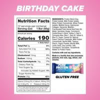 Thumbnail for Pure Protein Birthday Cake Protein Bars – 20g Protein, 3g Sugar, 190 Calories (12 count) Low Sugar* High Protein Snack - Gluten Free - Perfect for a Healthy Snack