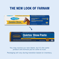 Thumbnail for Farnam Quietex Show Calming & Focusing Paste for Horses, 30 cc Syringe, Show Safe Horse Calm Magnesium Supplement Paste, Help Manage Nervous Behavior, Focus, Keep Calm, Relaxed & Composed
