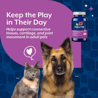 Thumbnail for NaturVet Glucosamine DS Plus Level 2 Moderate Care Joint Support Supplement for Dogs and Cats, Chewable Tablets Time Release, Made in The USA, 120 Count