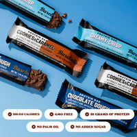 Thumbnail for Barebells Starter Pack (3 Mix Pack) – 36 Total Bars, High Protein Snack, with 20g Protein & No Added Sugar – On-the-Go Breakfast or Post-Workout Treat, Cookies and Caramel, Creamy Crisp, Brownie Dough