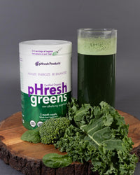 Thumbnail for pHresh - Greens Raw Alkalizing Superfood Greens Powder - 2 Month Supply - Vegan, Kosher, Gluten Free - Natural Enzymes, Nutrients - Approved for Intermittent Fasting - 10 oz