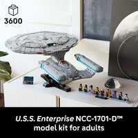 Thumbnail for LEGO Icons Star Trek: U.S.S. Enterprise NCC-1701-D Collectible Building Sets for Adults - Room or Office Decor for Men & Women, Ages 18+ - Star Trek Gifts for Fans - 10356