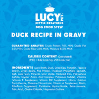 Thumbnail for Lucy Pet Products Kettle Creations Duck Dog Stew Recipe in Gravy 12.5oz, 12 Count (Pack of 1)