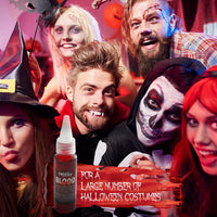 Thumbnail for Festicy Authentic Fake Blood 0.88 fl oz I Realistic Halloween Make up I For Vampire Costumes I Washable Fake Blood for Halloween & Carnival I Ideal for Zombie & Vampire Makeup Kit