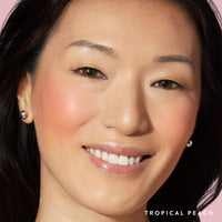 Thumbnail for LAURA GELLER NEW YORK Baked Blush-n-Brighten Marbleized Blush for Cheeks - Tropical Peach - Natural Finish - Buildable Color