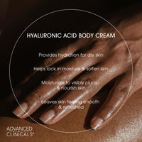 Thumbnail for Advanced Clinicals Hyaluronic Acid Moisturizer Body Cream W/Vitamin E | Hydrating Cream & Body Lotion For Women & Men To Help Improve Look of Wrinkles, Dry Skin, Crepey Looking Skin, 16 Ounce