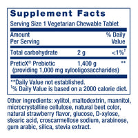 Thumbnail for Life Extension FLORASSIST® Prebiotic Chewable (Strawberry), 1000 mg xylooligosaccharides, prebiotic Supplement Provides Fuel for Gut Flora, Gluten-Free, Non-GMO, Vegetarian, 60 chewable Tablets