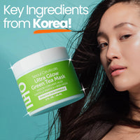 Thumbnail for SeoulCeuticals Korean Skin Care Face Mask for Sensitive Skin - Korean Skincare Green Tea Wash Off Masks - K Beauty Face Masks - Aloe Vera Mask + Centella Asiatica Hydrating Facial Spa Mask 2oz